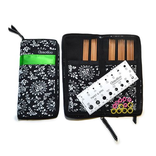 ChiaoGoo Bamboo 6" DPN Set