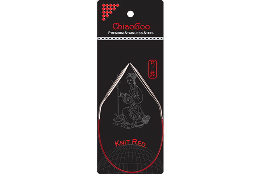 ChiaoGoo 12" Red Circular Knitting Needles
